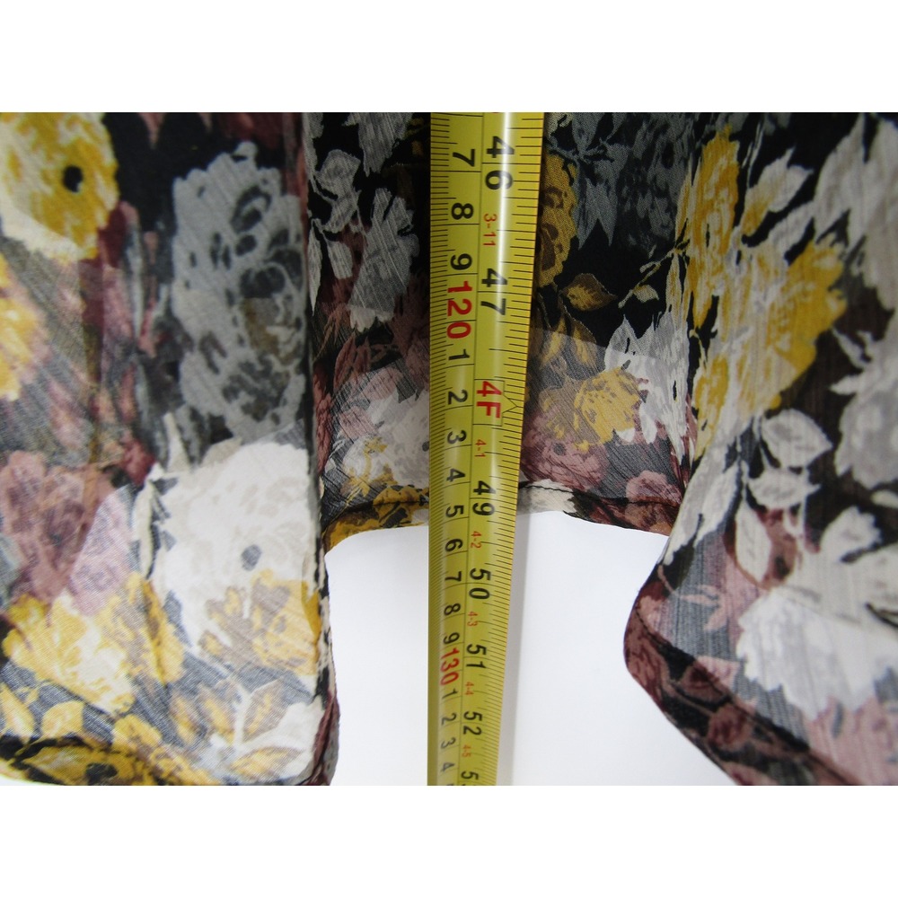 Abercrombie & Fitch Floral Midi Dress Large Boho High Low Cottage Whimsical Chic - Picture 14 of 15